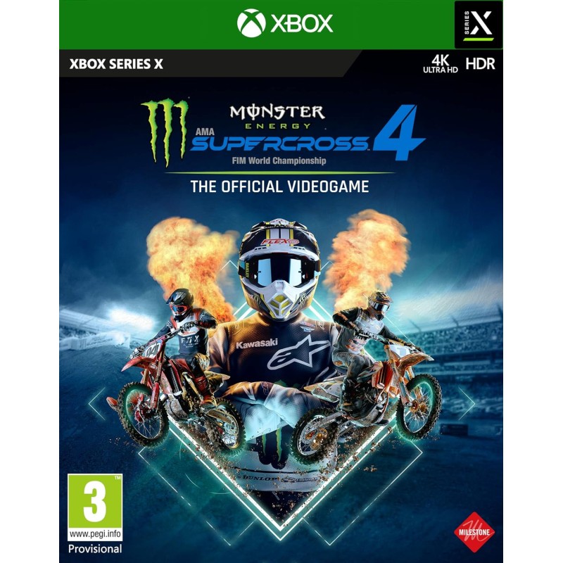 MONSTER ENERGY SUPERCROSS 4 SERIES X Jeux Xbox Series Bruno Vidéo