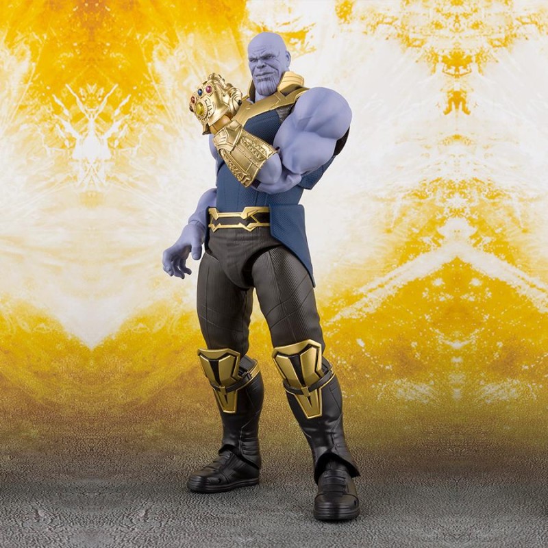 MARVEL - FIGURINE THANOS INFINITY WAR - S.H.FIGUARTS  19CM Figurines Bruno Vidéo