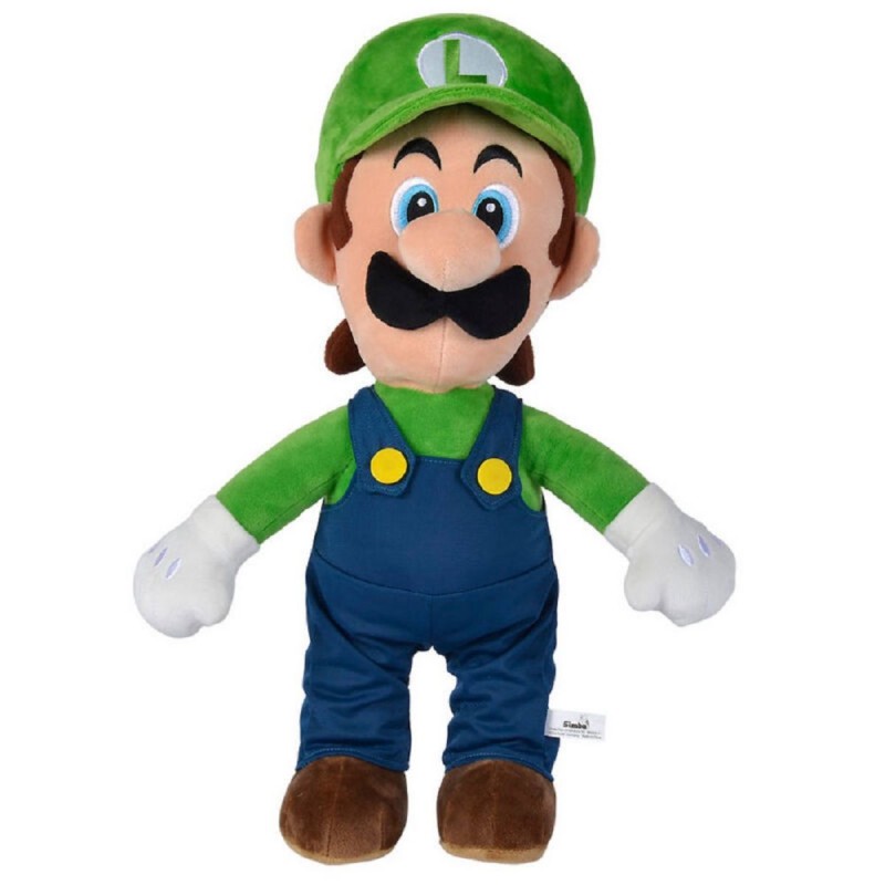 SUPER MARIO - PELUCHE LUIGI - 50CM Peluches Bruno Vidéo