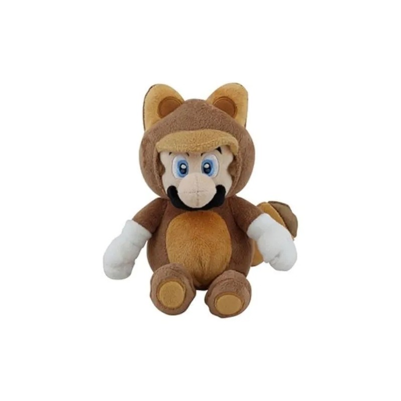 SUPER MARIO - MARIO TANOOKI - PELUCHE 20CM Produits dérivés Bruno Vidéo