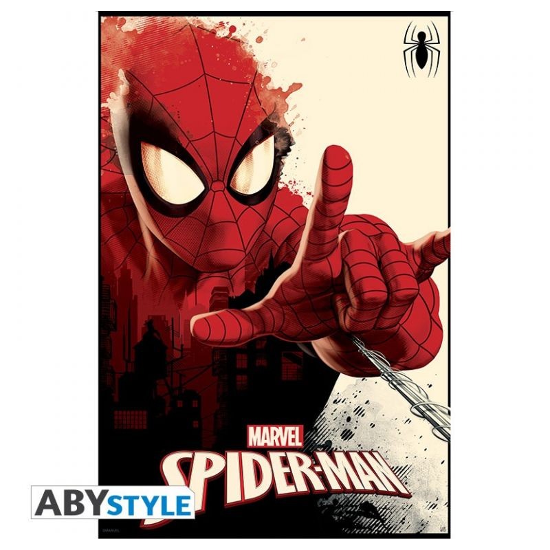 POSTER MARVEL FRIENDLY NEIGHBORHOOD 91X61CM Produits dérivés Bruno Vidéo