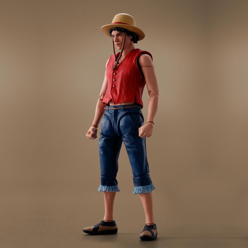 ONE PIECE NETFLIX - MONKEY D. LUFFY - S. H. FIGUARTS 14CM Figurines Bruno Vidéo