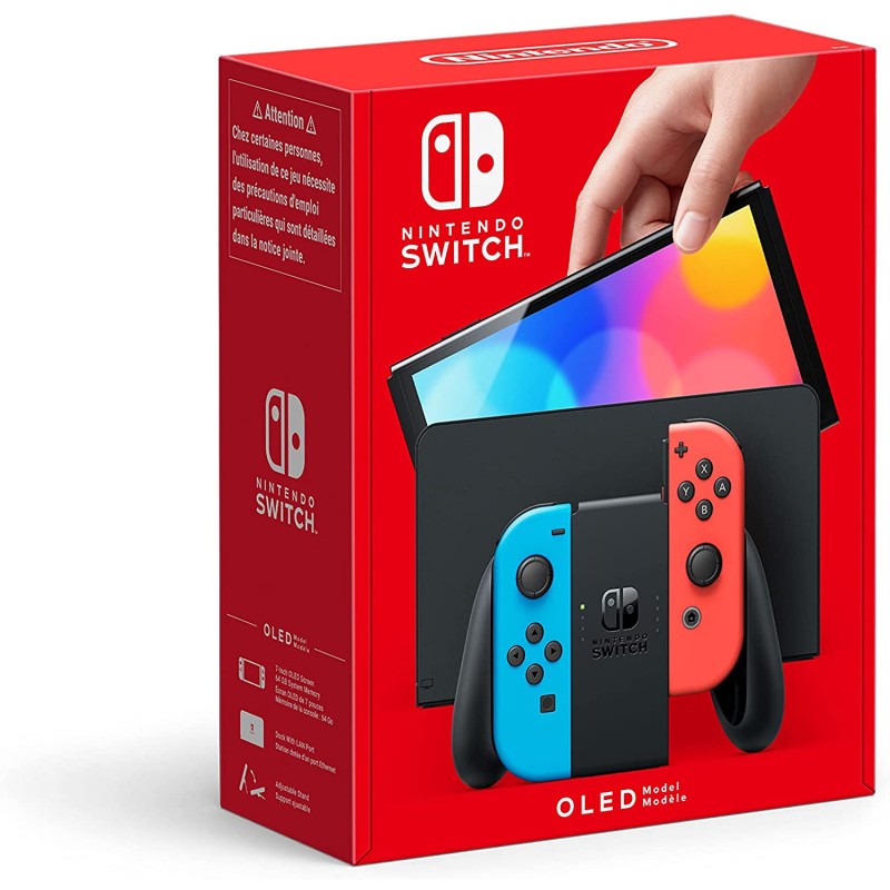 CONSOLE NINTENDO SWITCH OLED JOY CON BLEU/ROUGE Consoles Switch Bruno Vidéo