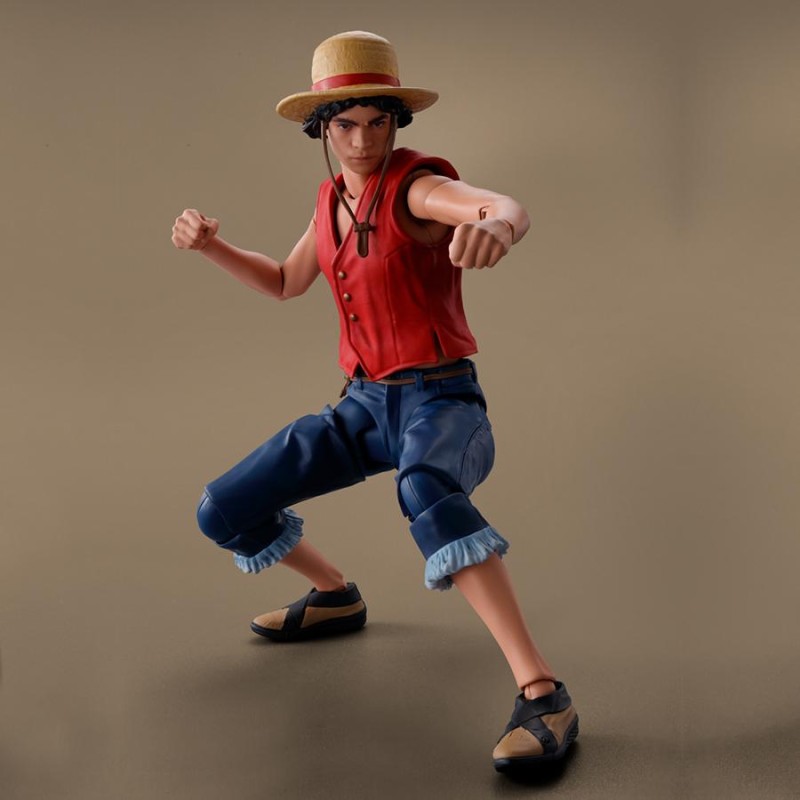 ONE PIECE NETFLIX - MONKEY D. LUFFY - S. H. FIGUARTS 14CM Figurines Bruno Vidéo