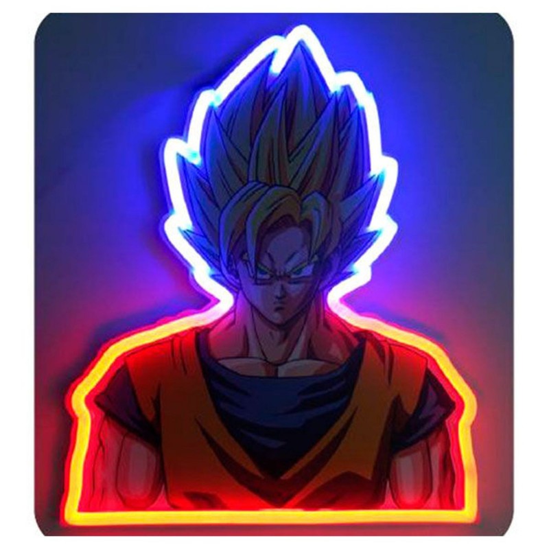 DRAGON BALL - NEON MURAL LED GOKU SUPER Lampes Bruno Vidéo