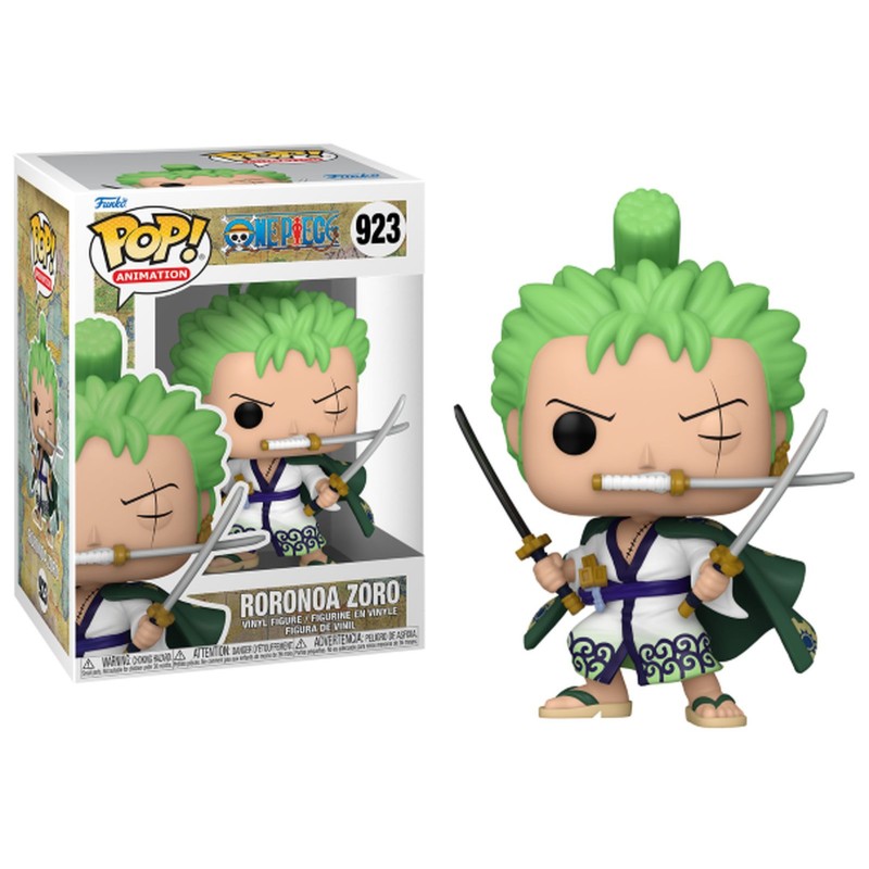 ONE PIECE - POP RORONOA ZORO - 923 Figurines Funko Pop Bruno Vidéo