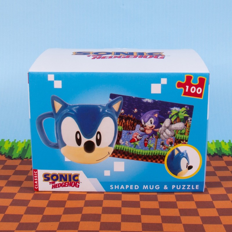 SONIC - PACK CADEAU - MUG 300ML + PUZZLE 100PC Produits dérivés Bruno Vidéo