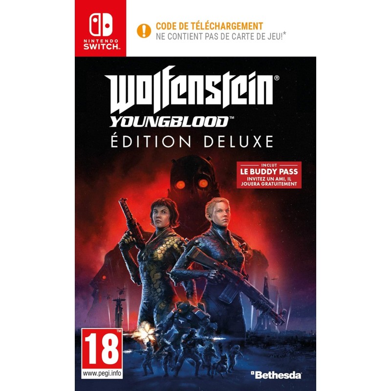 WOLFENSTEIN YOUNGBLOOD SWITCH PAS DE CARTOUCHE - CODE DE TELECHARGEMENT Jeux Switch Bruno Vidéo