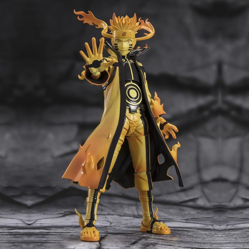 FIGURINE NARUTO UZUMAKI KURAMA LINK MODE - S. H. FIGUARTS 14.5CM Figurines Bruno Vidéo