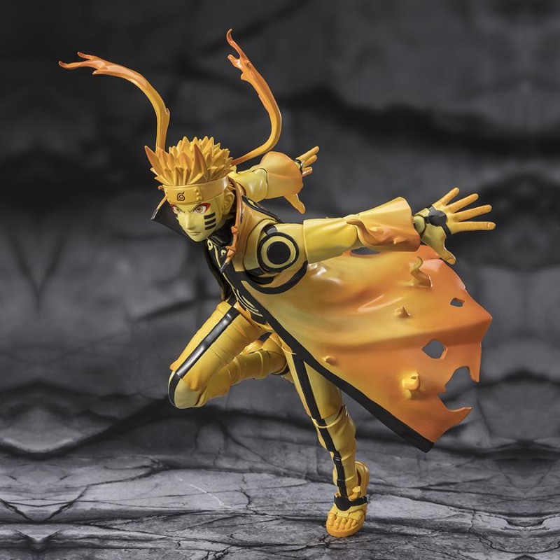 FIGURINE NARUTO UZUMAKI KURAMA LINK MODE - S. H. FIGUARTS 14.5CM Figurines Bruno Vidéo