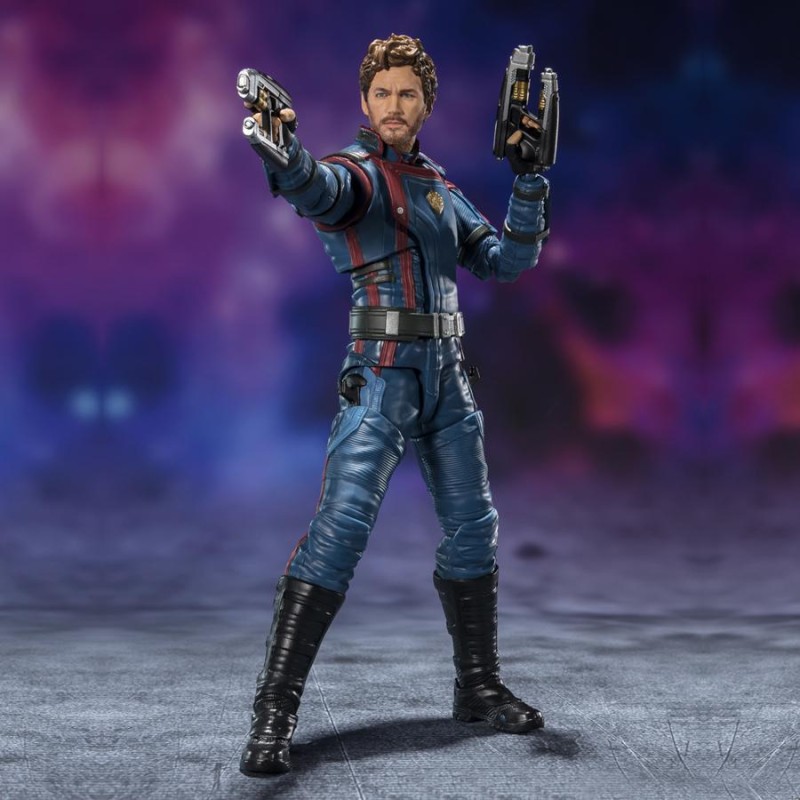 GUARDIANS OF THE GALAXY 3 - STAR LORD & ROCKET RACCOON - FIGURINE S. H. FIGUARTS Super Héros Bruno Vidéo