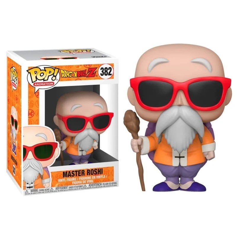 POP DRAGON BALL Z - MASTER ROSHI WITH STAFF - 382 Figurines Funko Pop Bruno Vidéo