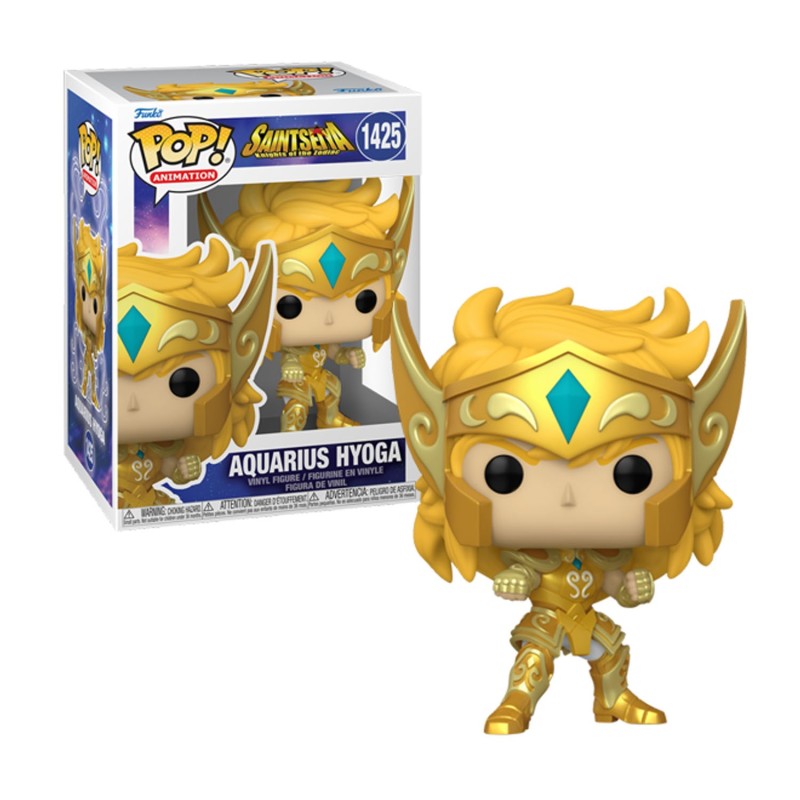 POP SAINT SEIYA - GOLD AQUARIUS HYOGA - 1425 Figurines Funko Pop Bruno Vidéo