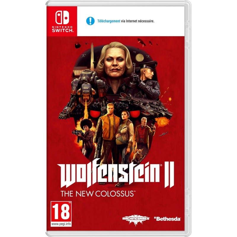 WOLFENSTEIN 2 THE NEW COLOSSUS SWITCH Jeux Switch Bruno Vidéo