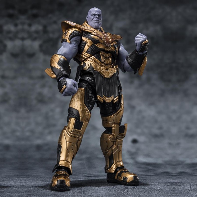 MARVEL - FIGURINE THANOS FIVE YEARS LATER 2023 EDITION - S. H. FIGUARTS Super Héros Bruno Vidéo