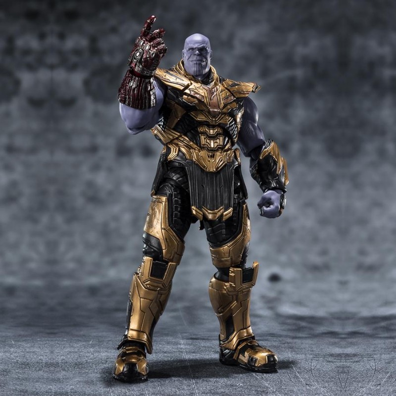 MARVEL - FIGURINE THANOS FIVE YEARS LATER 2023 EDITION - S. H. FIGUARTS Super Héros Bruno Vidéo