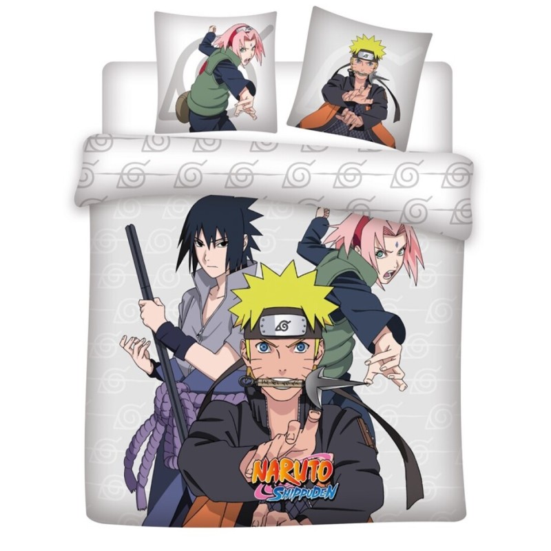 NARUTO SHIPPUDEN - TRIO - PARURE DE LIT 240X220CM Parure de lit Bruno Vidéo