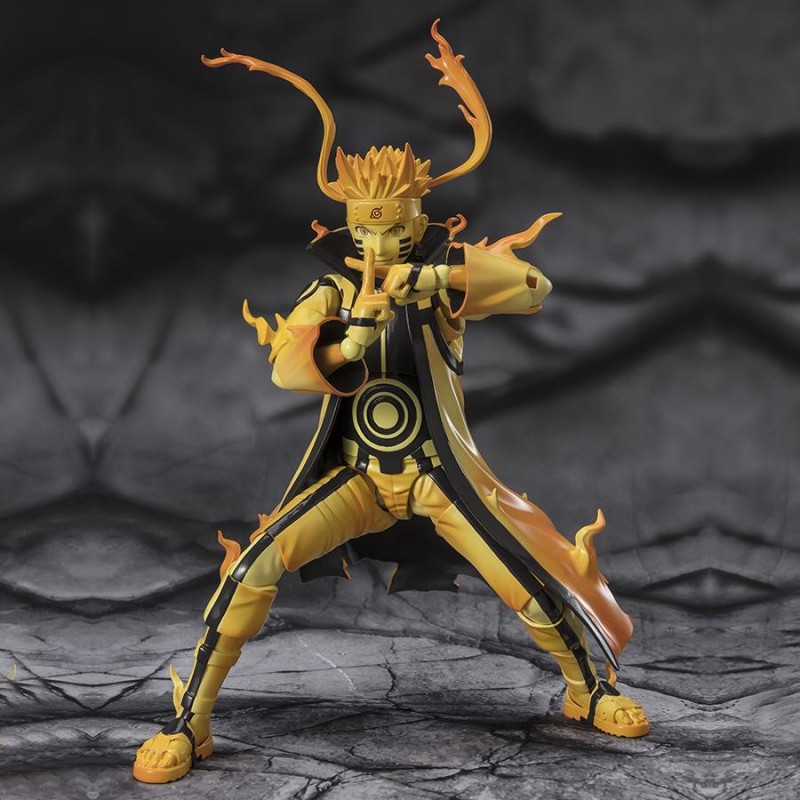 FIGURINE NARUTO UZUMAKI KURAMA LINK MODE - S. H. FIGUARTS 14.5CM Figurines Bruno Vidéo