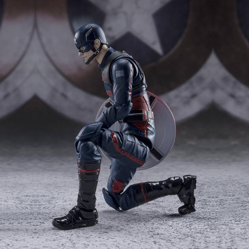 MARVEL - FIGURINE CAPTAIN AMERICA JOHN WALKER - FALCON ET LE SOLDAT DE L HIVER - S.H.FIGUARTS 15CM Figurines Bruno Vidéo