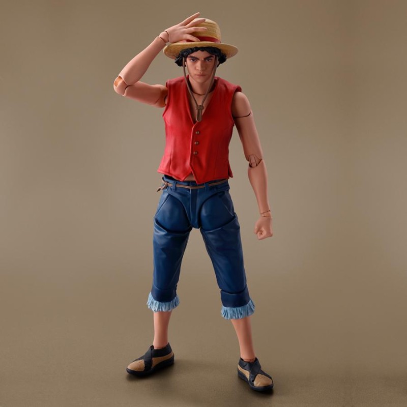 ONE PIECE NETFLIX - MONKEY D. LUFFY - S. H. FIGUARTS 14CM Figurines Bruno Vidéo