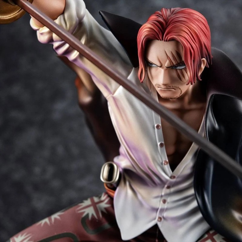 ONE PIECE RED - HAIRED SHANKS - STATUETTE PLAYBACK MEMORIES P. O. P. 21CM Figurines Bruno Vidéo