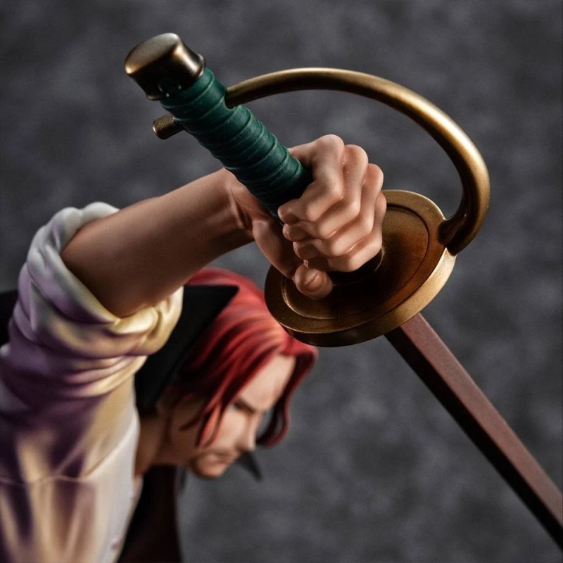 ONE PIECE RED - HAIRED SHANKS - STATUETTE PLAYBACK MEMORIES P. O. P. 21CM Figurines Bruno Vidéo