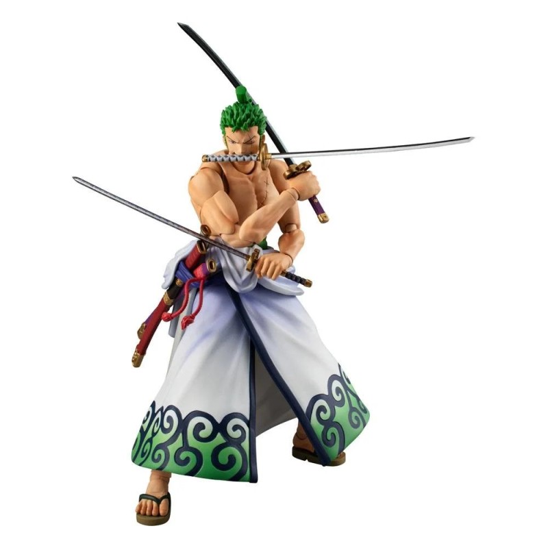 ONE PIECE - ZORO JURO - FIGURINE VARIABLE ACTION HEROES 18CM Figurines Bruno Vidéo