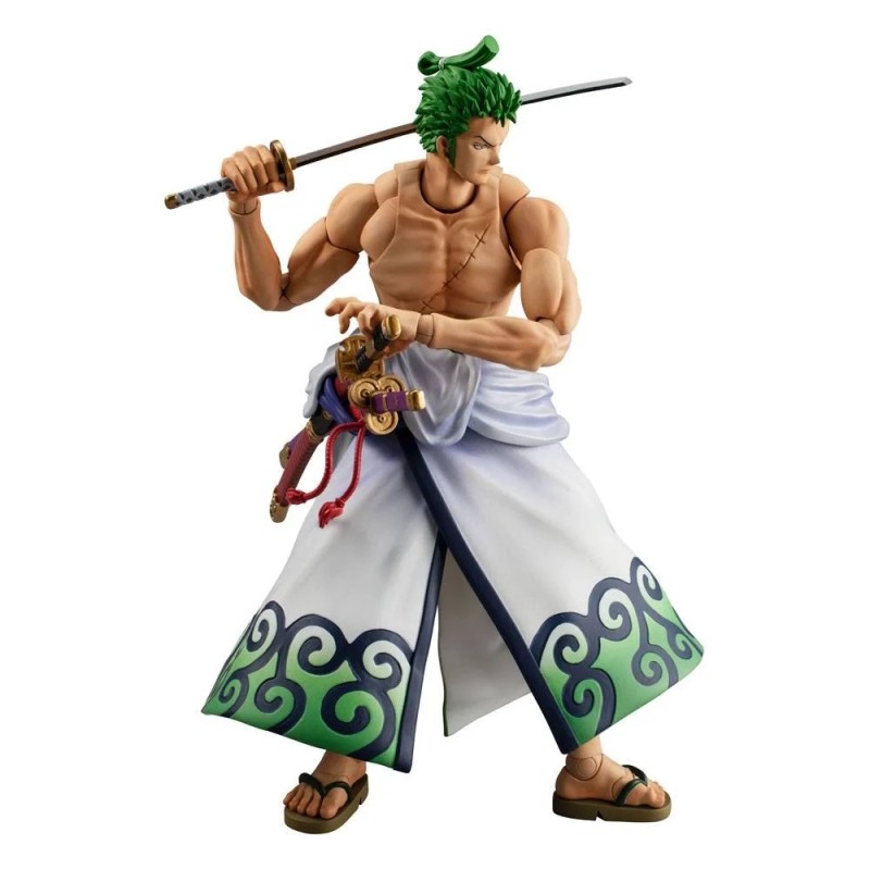 ONE PIECE - ZORO JURO - FIGURINE VARIABLE ACTION HEROES 18CM Figurines Bruno Vidéo