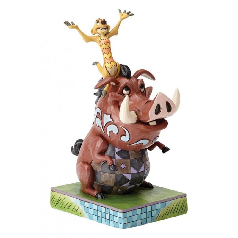 DISNEY TRADITIONS - TIMON & PUMBAA - CAREFREE COHORTS Figurines Bruno Vidéo