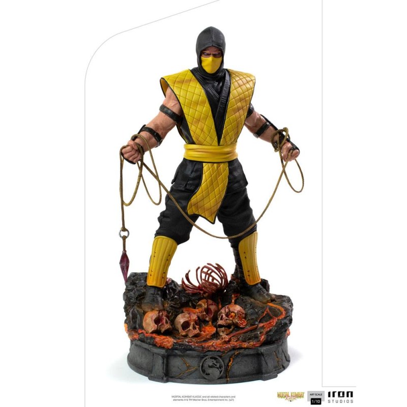 MORTAL KOMBAT - SCORPION - STATUETTE ART SCALE 22.5X12X11CM Figurines Bruno Vidéo