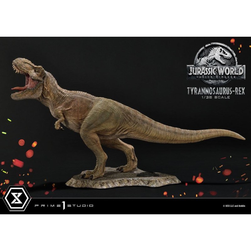 JURASSIC WORD FALL. KING. - TYRANNOSAURUS - REX - STATUETTE 23X42X15 Figurines Bruno Vidéo