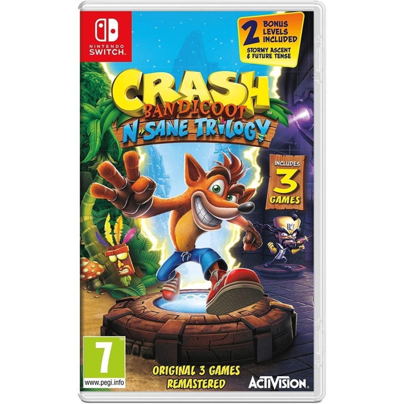 CRASH BANDICOOT N.SANE TRILOGY SWITCH Jeux Switch Bruno Vidéo