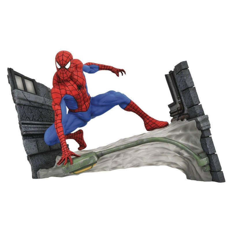 MARVEL - COMIC GALLERY STATUETTE SPIDER-MAN WEBBING - 18CM Figurines Bruno Vidéo