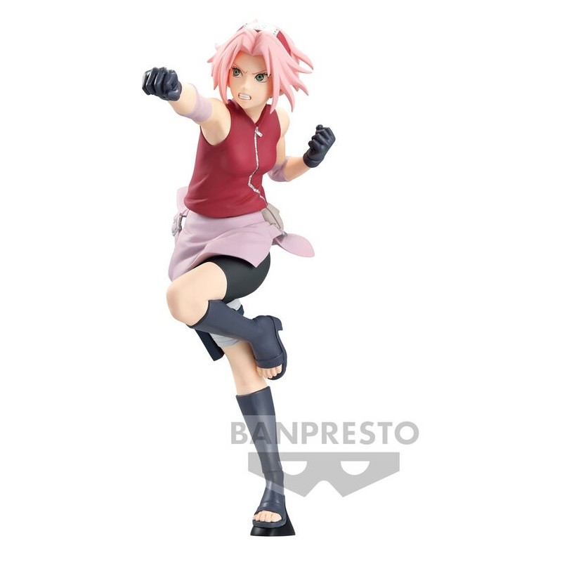 NARUTO SHIPPUDEN - HARUNO SAKURA - FIGURINE VIBRATION STARS 16CM Figurines Bruno Vidéo