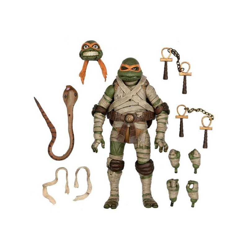 UNIVERSAL MONSTERS X TMNT - MICHELANGELO - FIGURINE ULTIMATE 18CM Figurines Bruno Vidéo