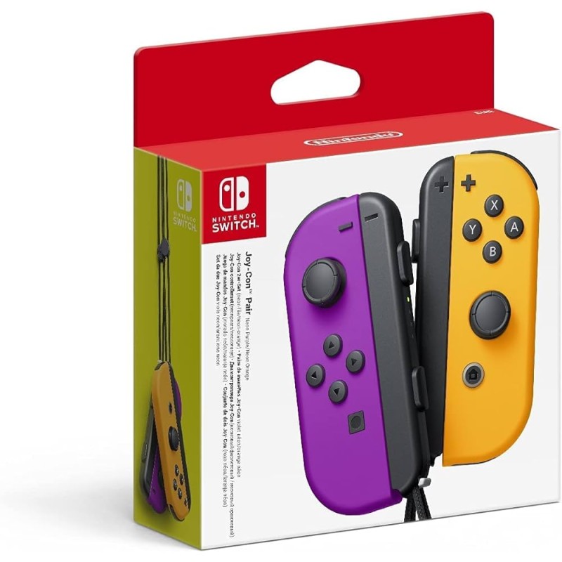 NINTENDO SWITCH JOY CON PAIR VIOLET/ORANGE Accessoires Switch Bruno Vidéo