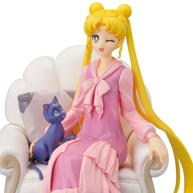 SAILOR MOON COSMOS - USAGI & LUNA - FIGURINE ANTIQUE STYLE 13CM Figurines Bruno Vidéo