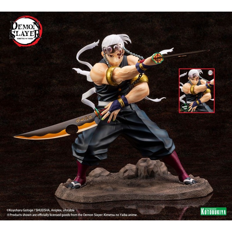 DEMON SLAYER - TENGEN UZUI BONUS VERS. - STATUETTE 1/8 ARTFXJ 23CM Figurines Bruno Vidéo