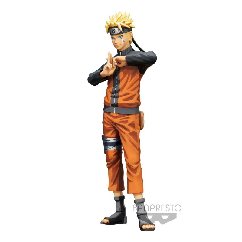 NARUTO SHIPPUDEN - UZUMAKI NARUTO - FIGURINE GRANDISTA NERO Figurines Bruno Vidéo