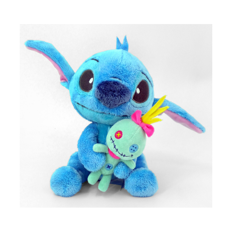 PELUCHE STITCH AVEC SCRUMP 25CM Produits dérivés Bruno Vidéo