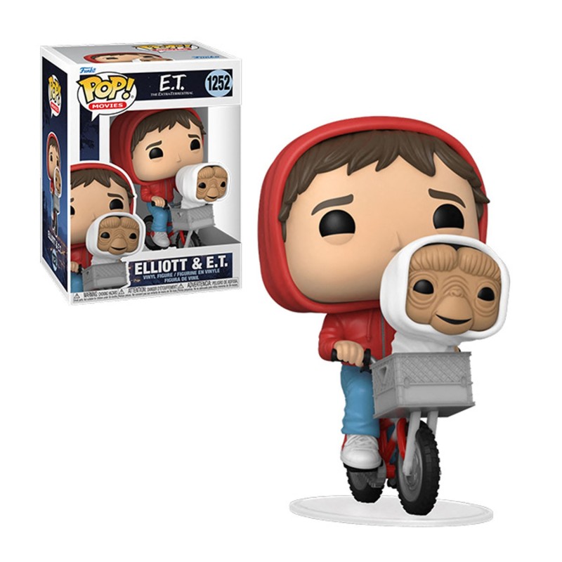 POP E.T. 40TH ANNIVERSARY - ELLIOT W/ET IN BIKE BASKET - Produits dérivés Bruno Vidéo